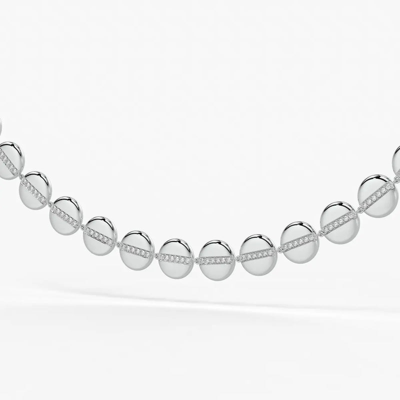 Aurevia Spark Disc Rhythm Necklace