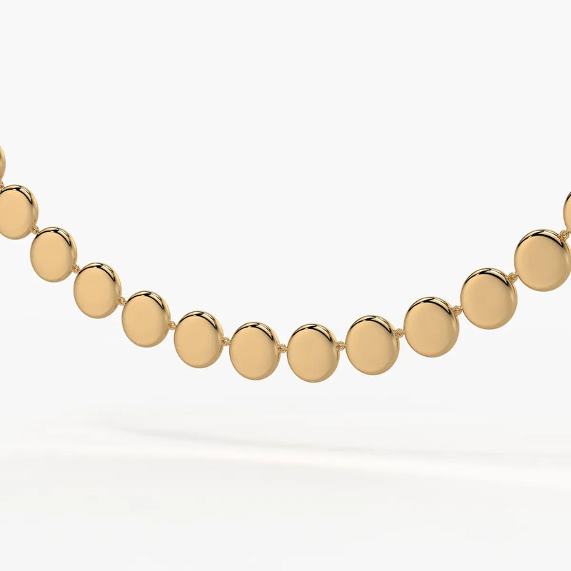 Orlina Halo Disc Necklace