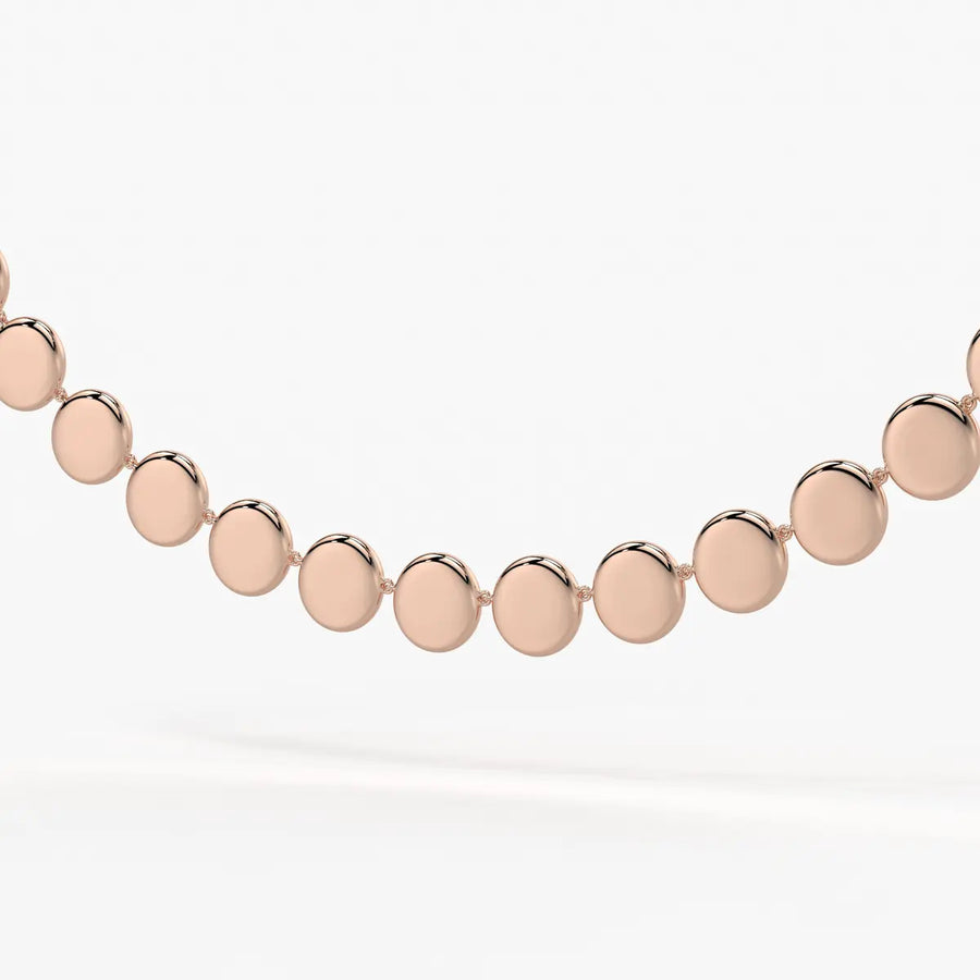 Orlina Halo Disc Necklace