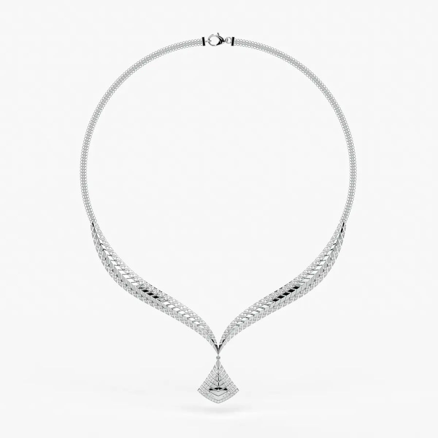 Veyara Chevron Cascade Necklace