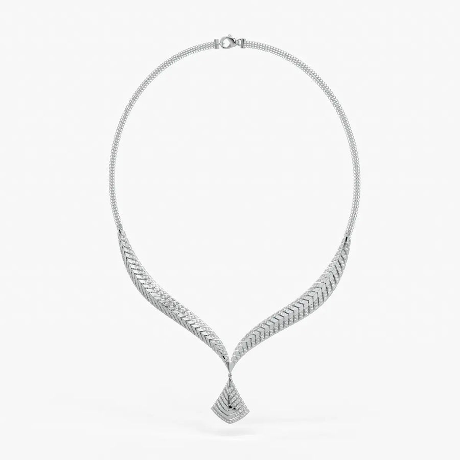 Veyara Chevron Cascade Necklace