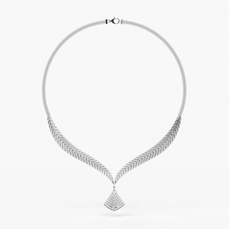 Veyara Chevron Cascade Necklace