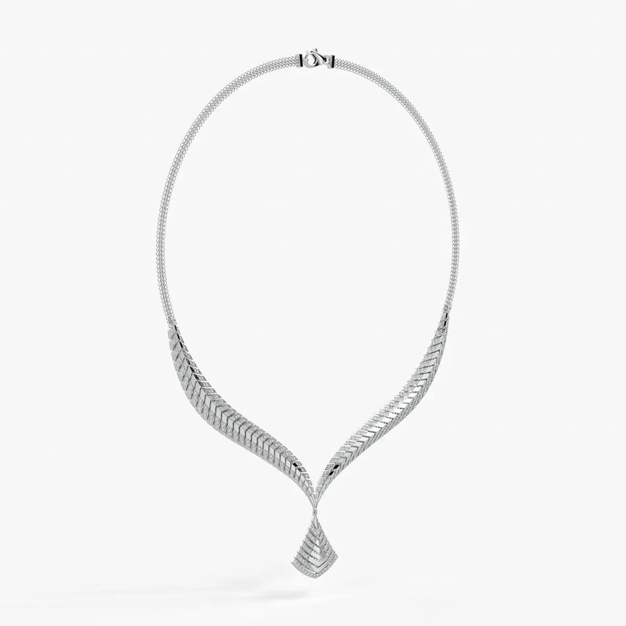 Veyara Chevron Cascade Necklace