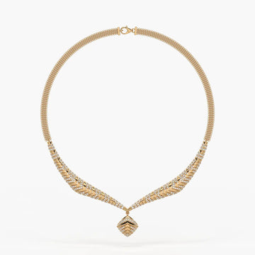 Arvella Chevron Crest Necklace