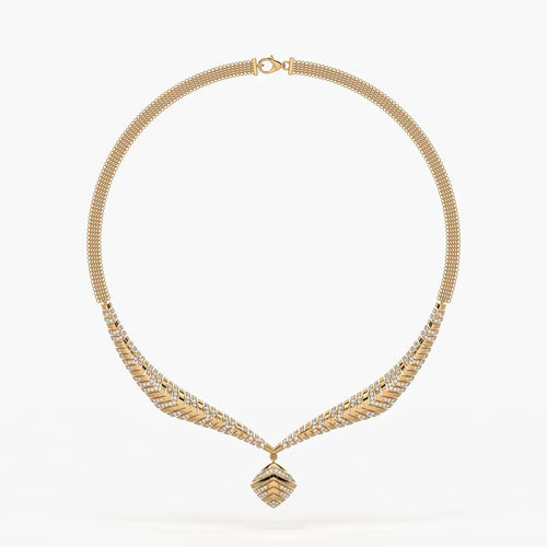 Arvella Chevron Crest Necklace