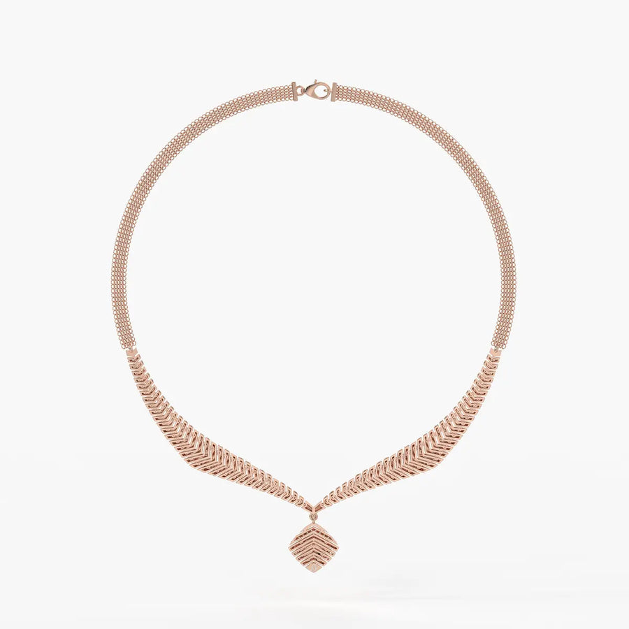 Arvella Chevron Crest Necklace