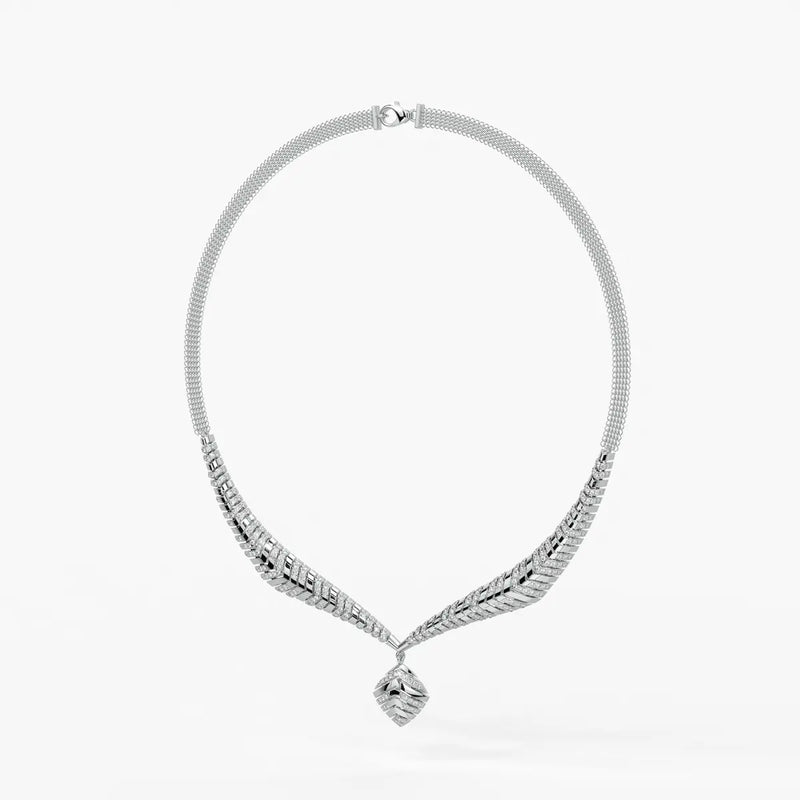 Arvella Chevron Crest Necklace