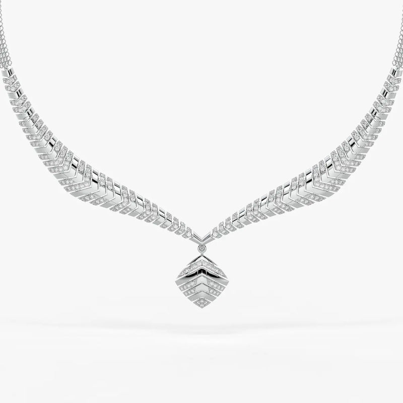 Arvella Chevron Crest Necklace