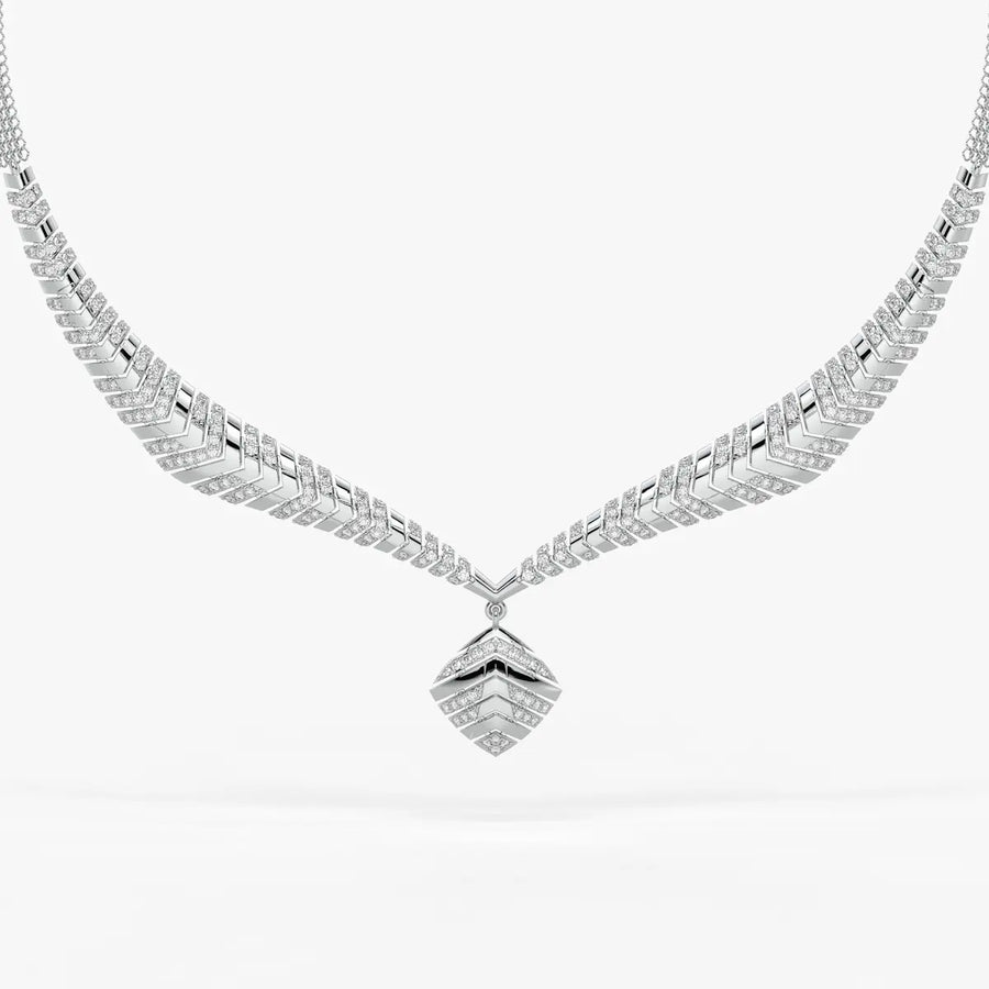 Arvella Chevron Crest Necklace