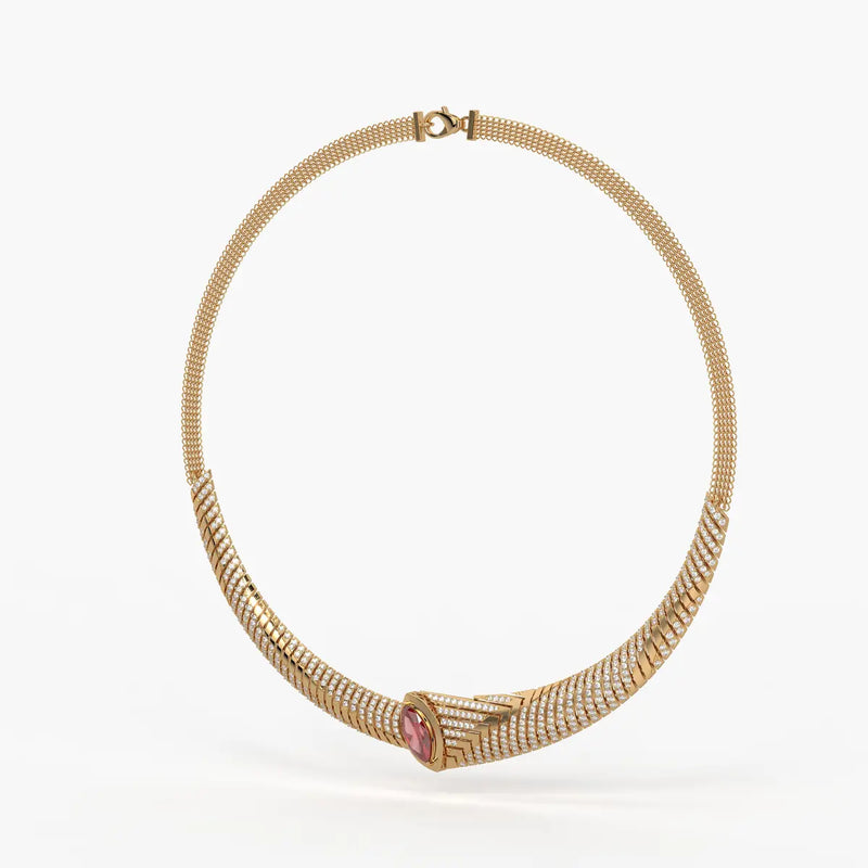 Rubella Crestline Collar Necklace