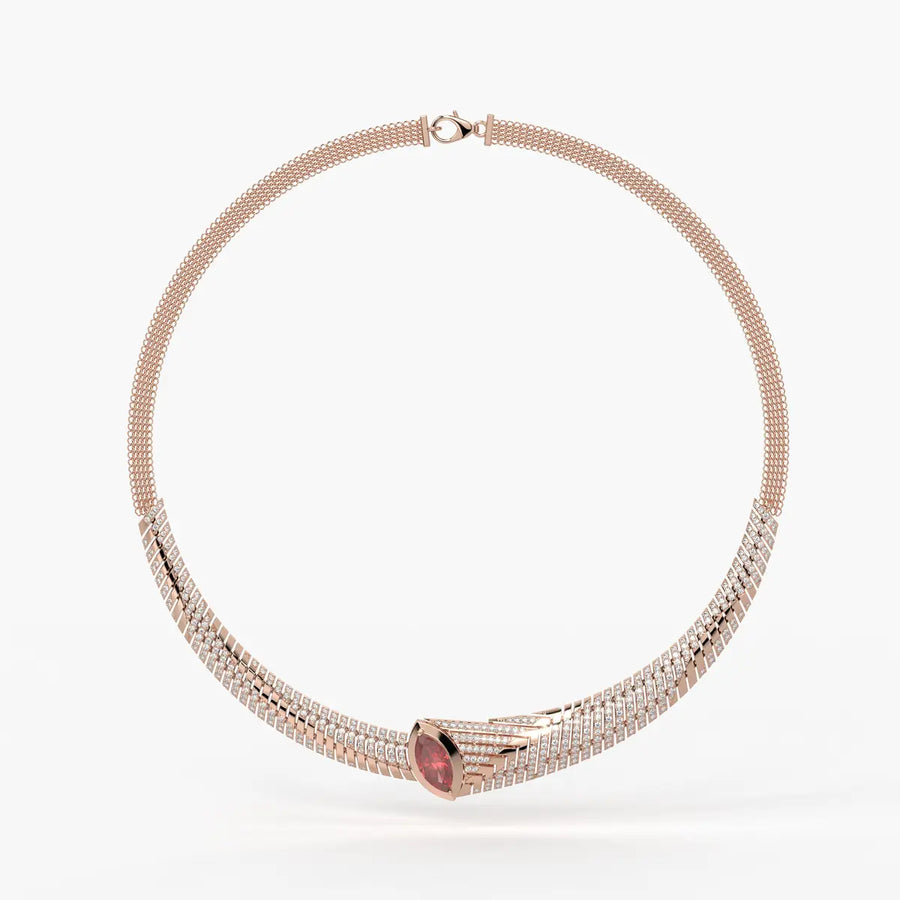 Rubella Crestline Collar Necklace