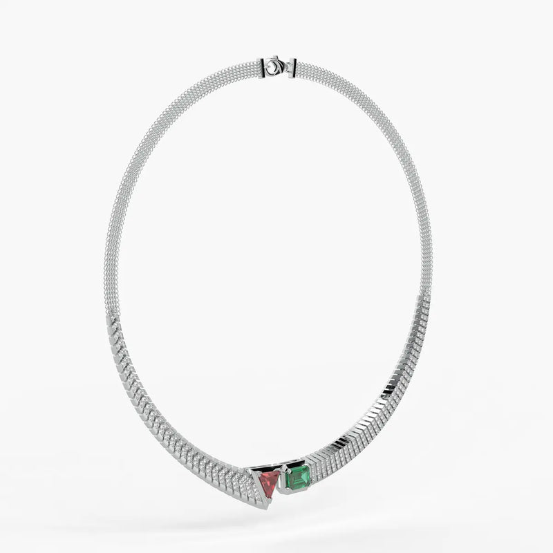 Zivara Gemline Collar Necklace