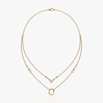 Auralis Halo Layered Necklace