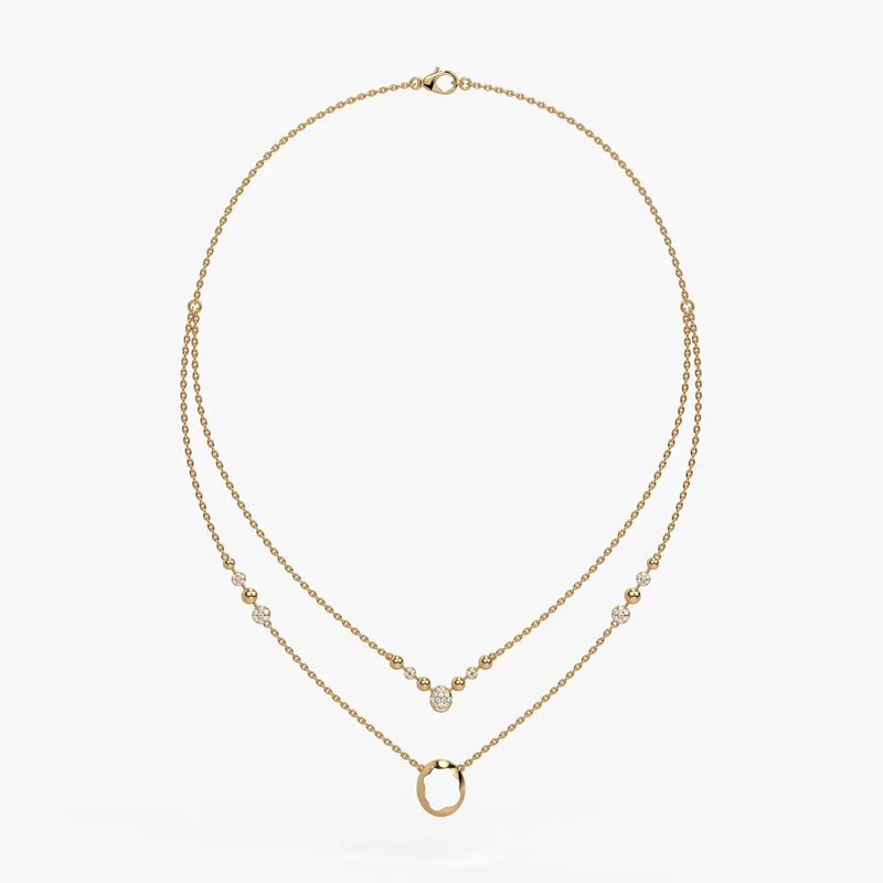 Auralis Halo Layered Necklace