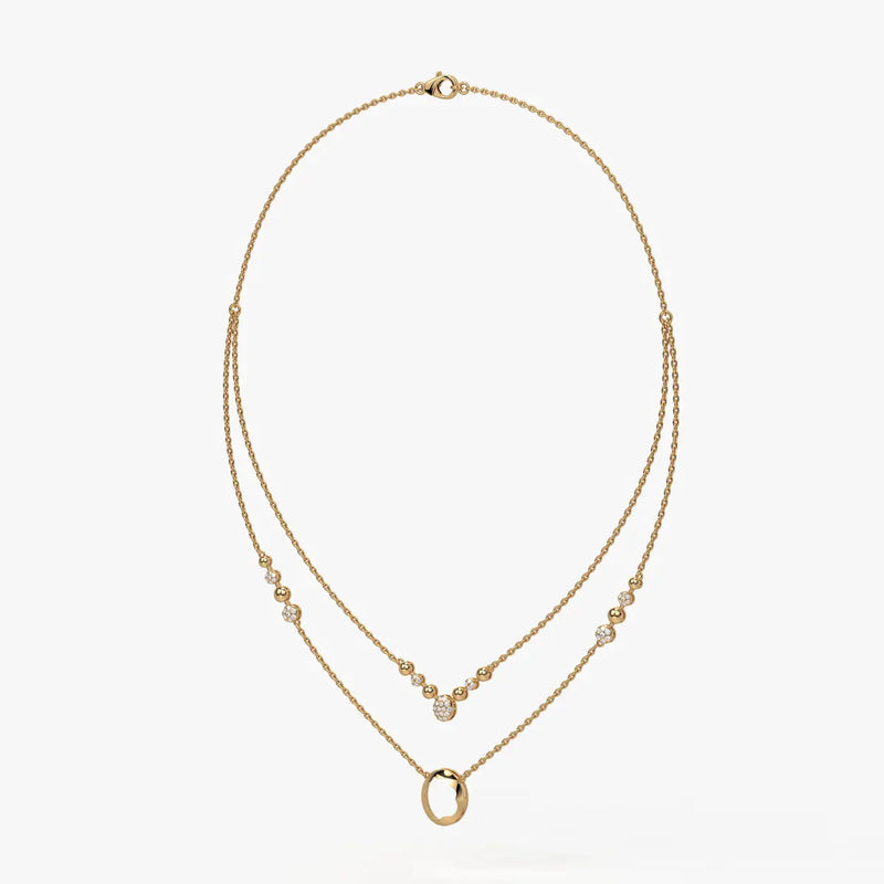Auralis Halo Layered Necklace