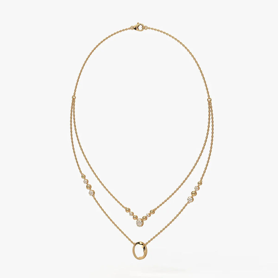 Auralis Halo Layered Necklace