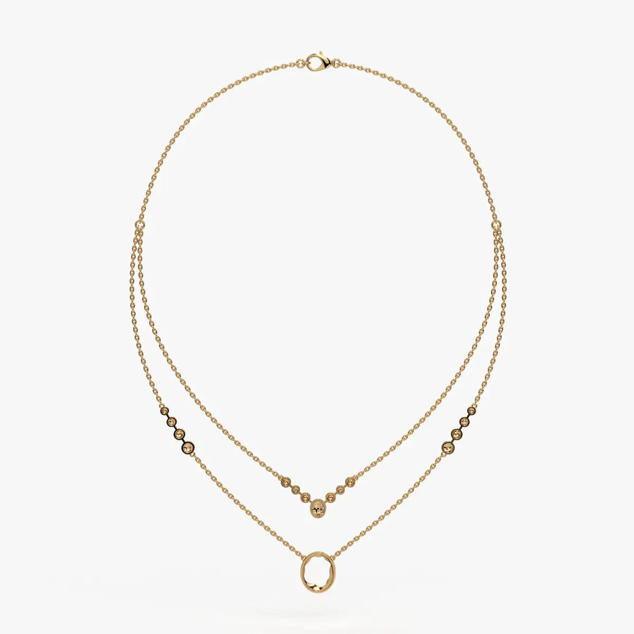 Auralis Halo Layered Necklace