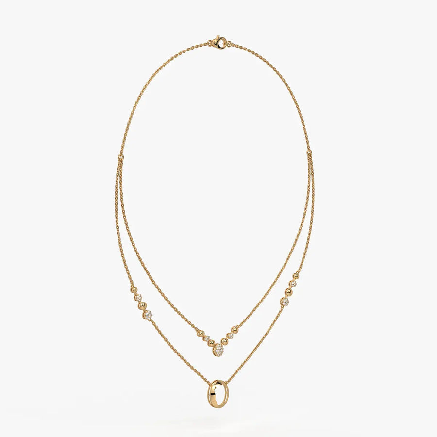 Auralis Halo Layered Necklace