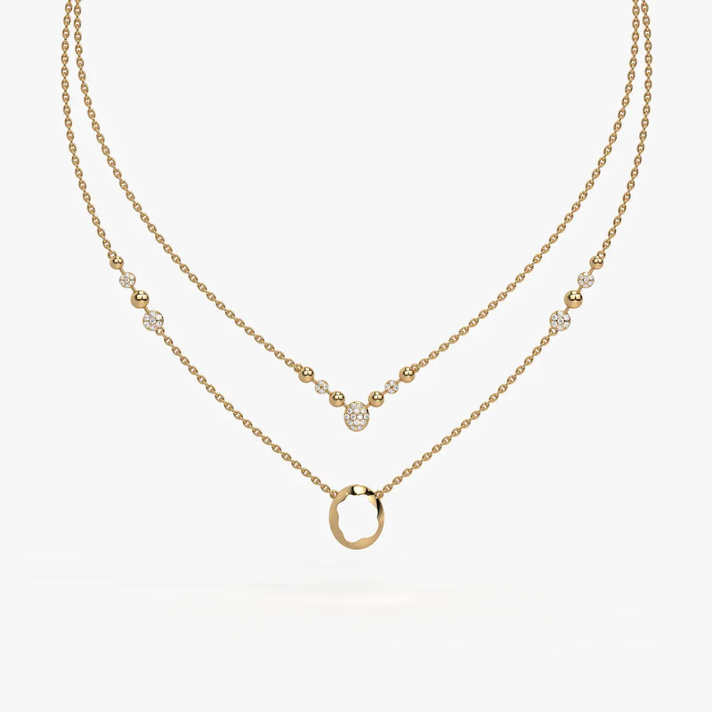 Auralis Halo Layered Necklace