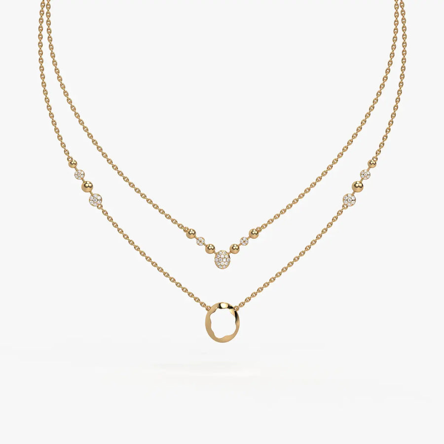 Auralis Halo Layered Necklace