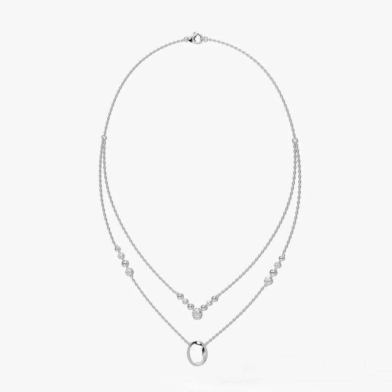 Auralis Halo Layered Necklace