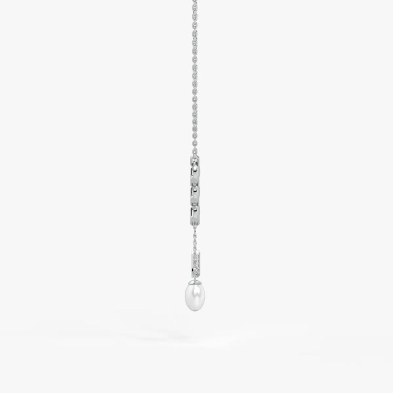Pearliva Link Charm Necklace