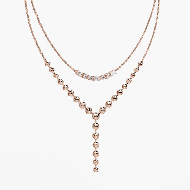 Aurethyn Diamond Cascade Necklace