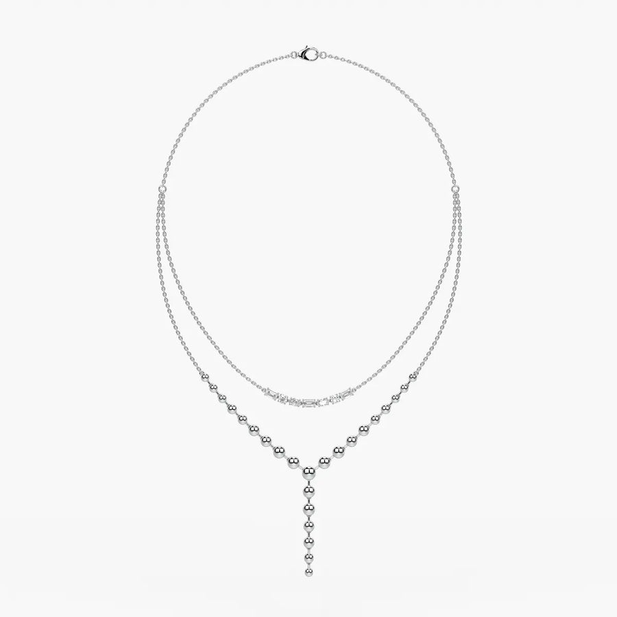 Aurethyn Diamond Cascade Necklace