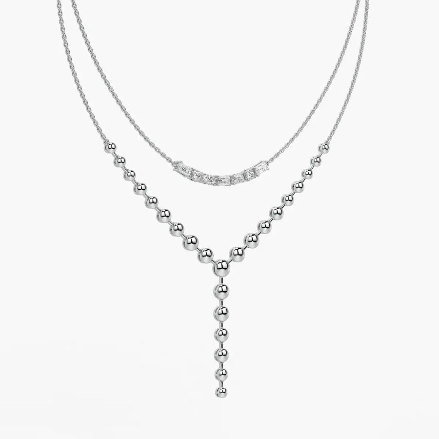 Aurethyn Diamond Cascade Necklace