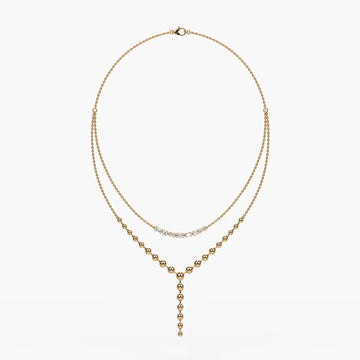 Aurethyn Diamond Cascade Necklace