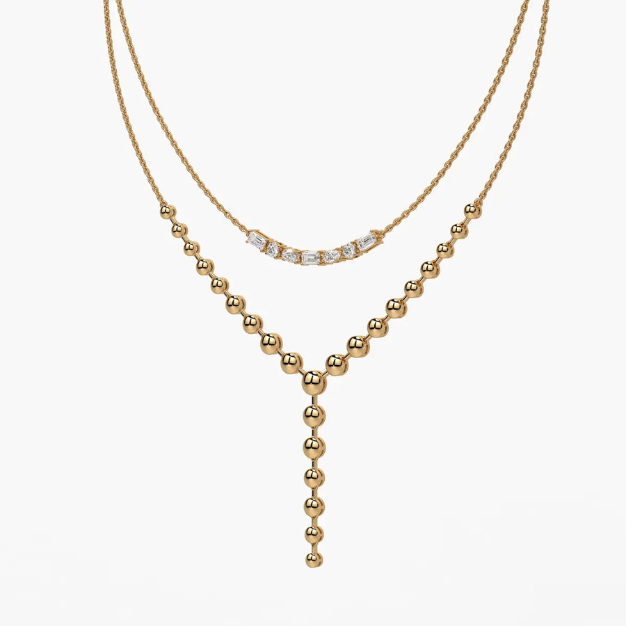 Aurethyn Diamond Cascade Necklace