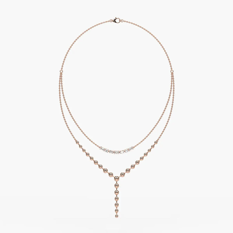 Aurethyn Diamond Cascade Necklace