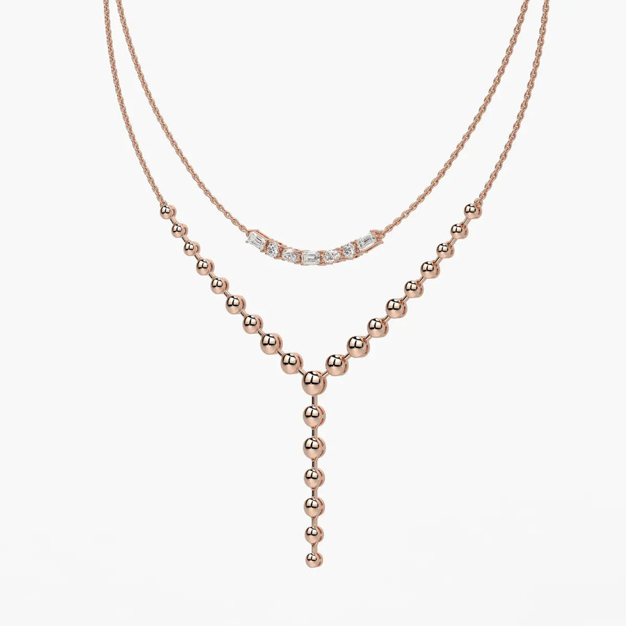 Aurethyn Diamond Cascade Necklace