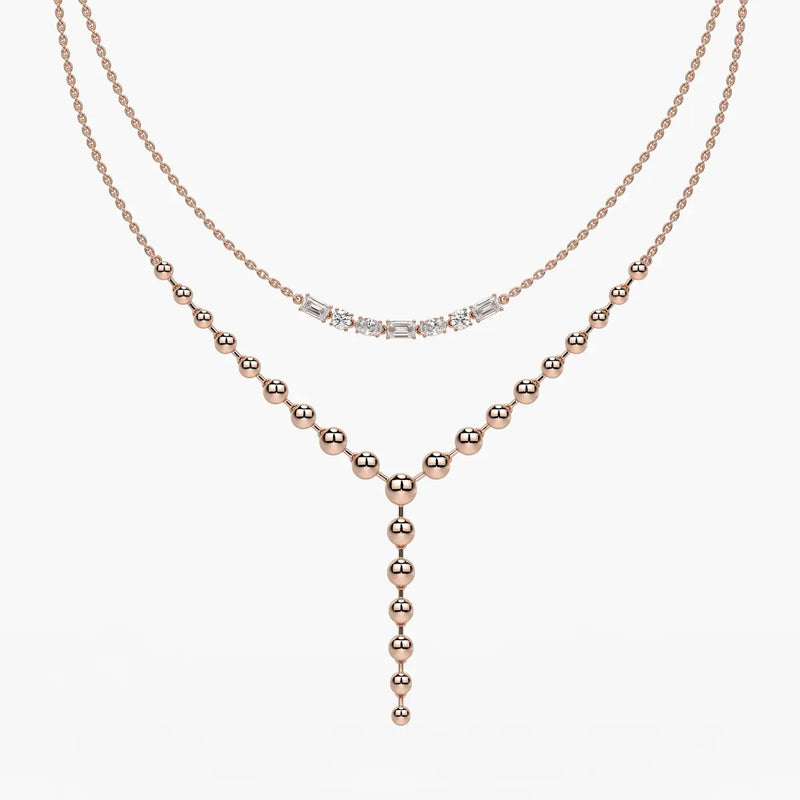 Aurethyn Diamond Cascade Necklace