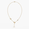 Olivara Diamond Lariat Station Necklace
