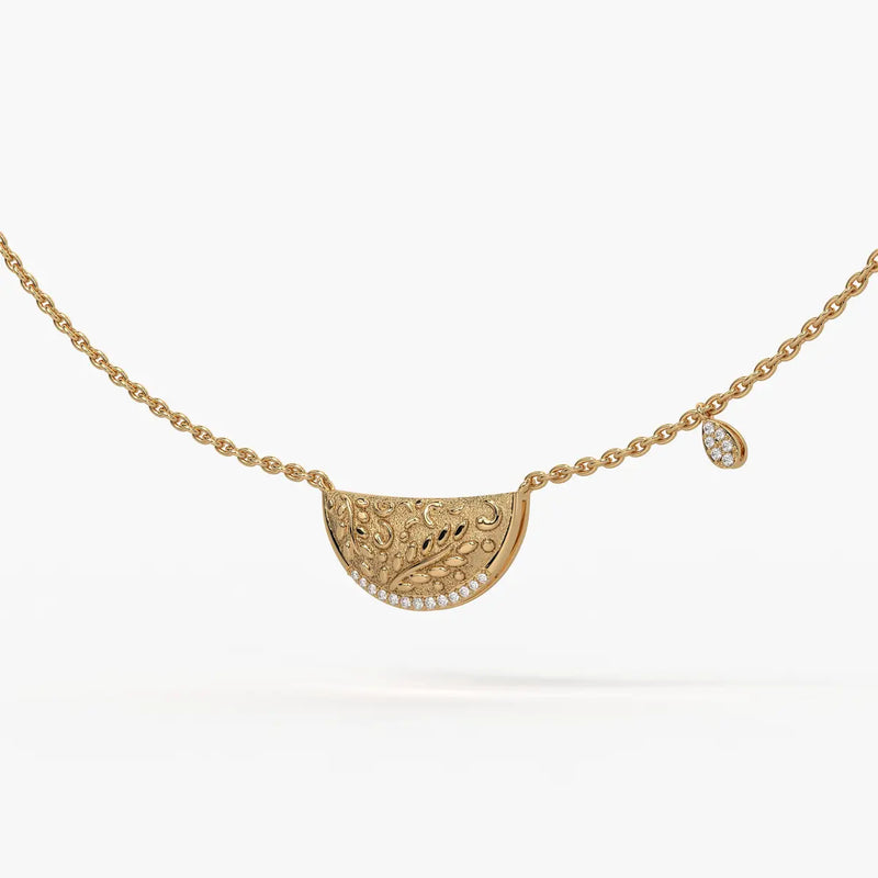 Suman Noor Crescent Charm Necklace