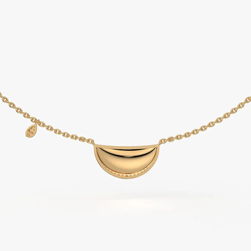 Suman Noor Crescent Charm Necklace