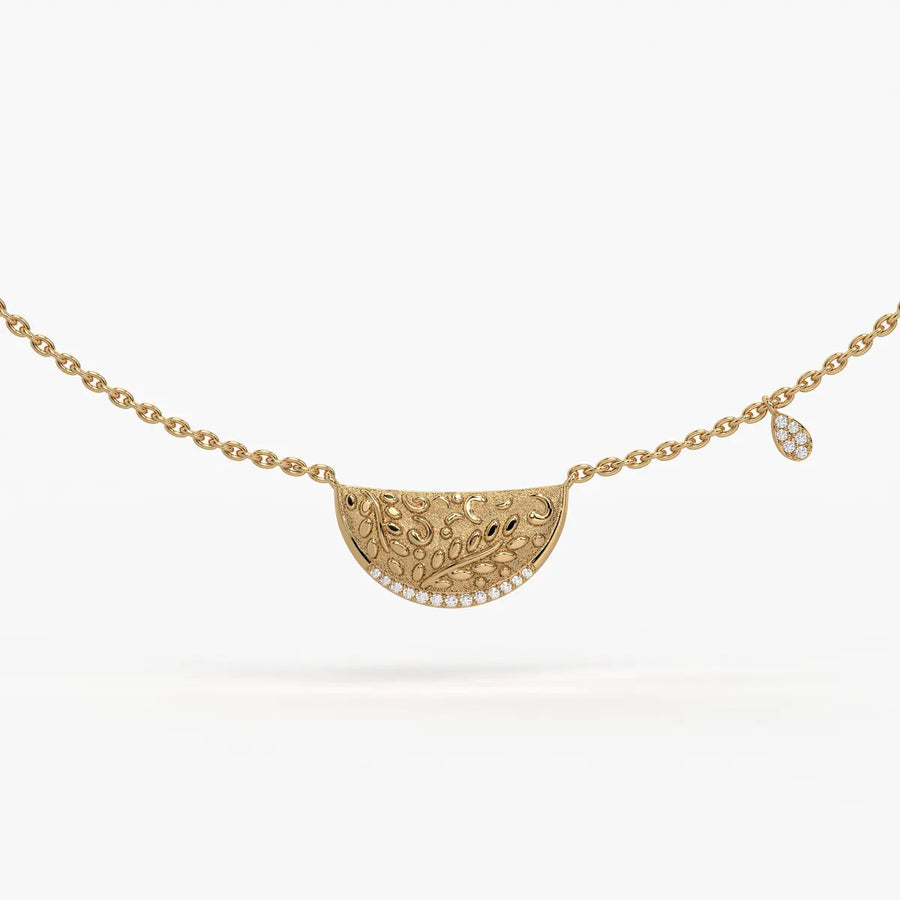 Suman Noor Crescent Charm Necklace