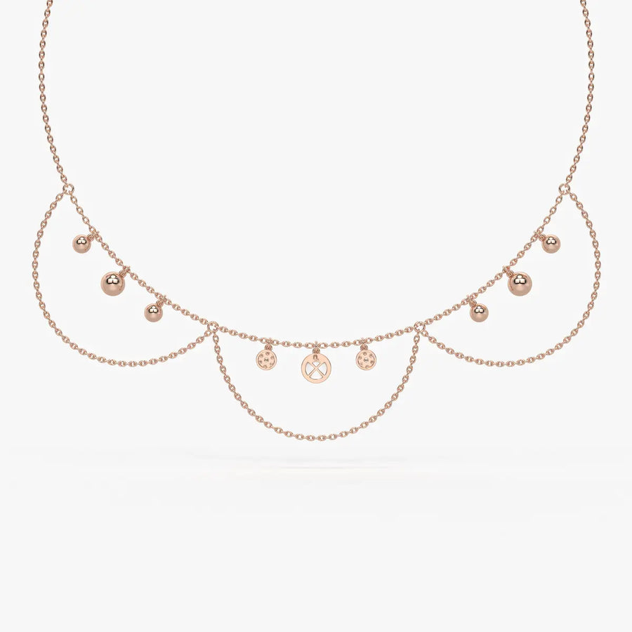 Drishti Aura Layered Charm Necklace