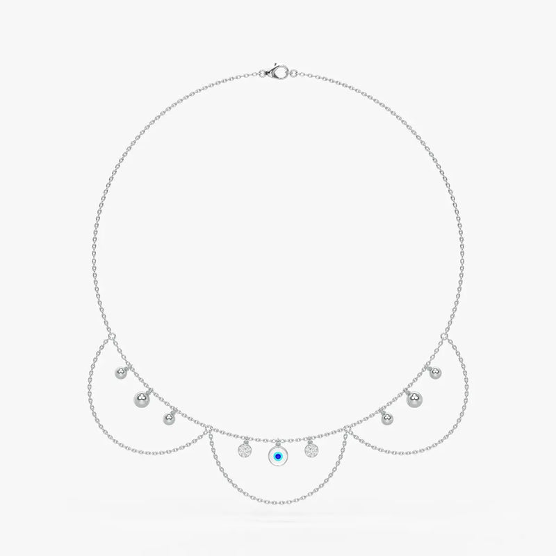 Drishti Aura Layered Charm Necklace