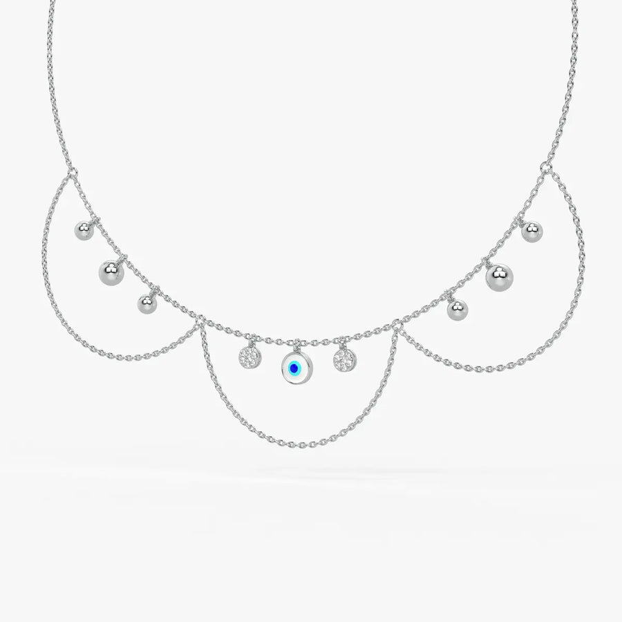 Drishti Aura Layered Charm Necklace