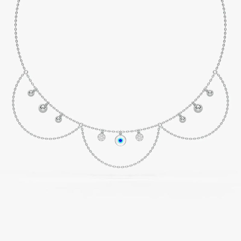 Drishti Aura Layered Charm Necklace