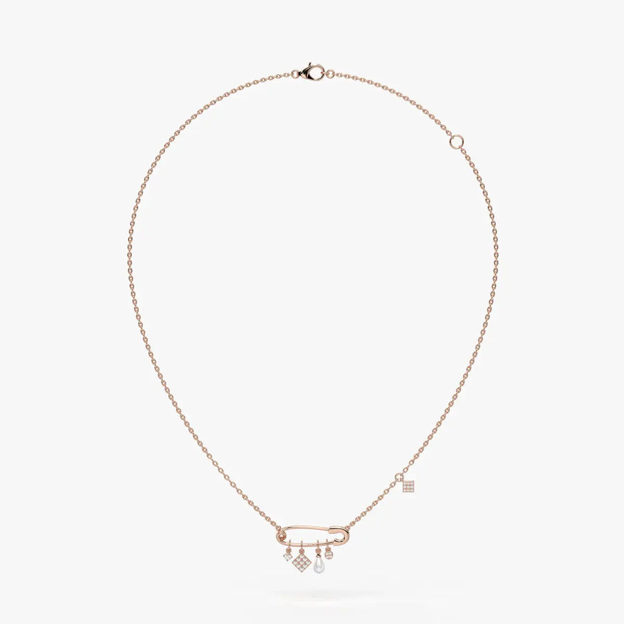Pinora Charm Cascade Necklace