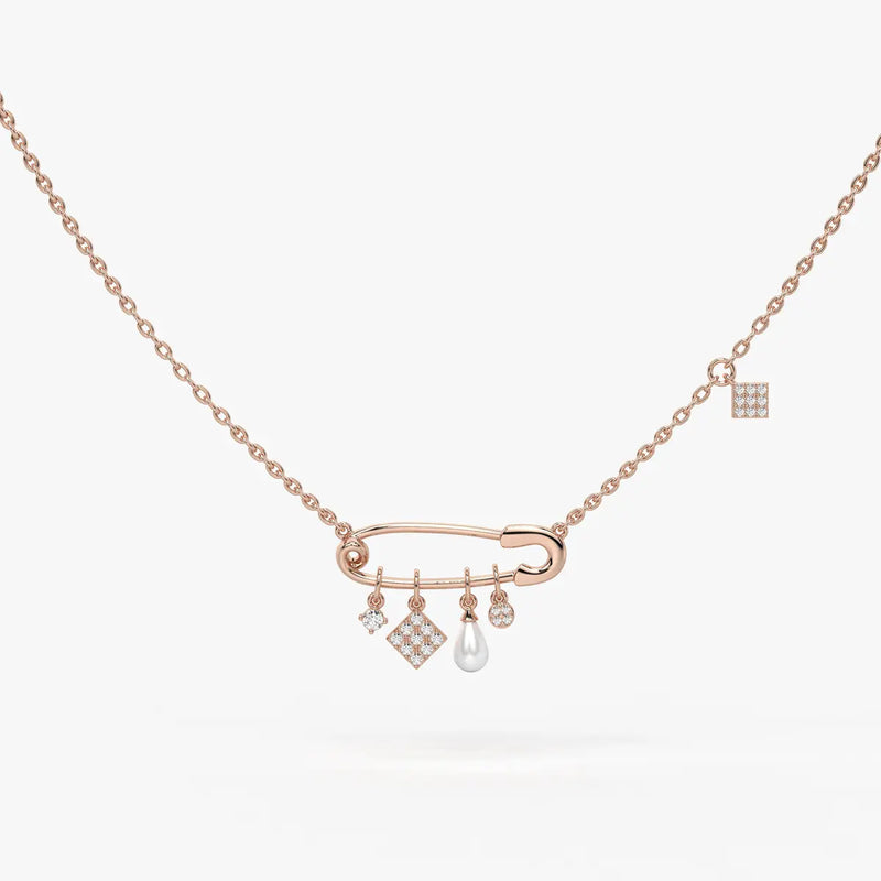 Pinora Charm Cascade Necklace