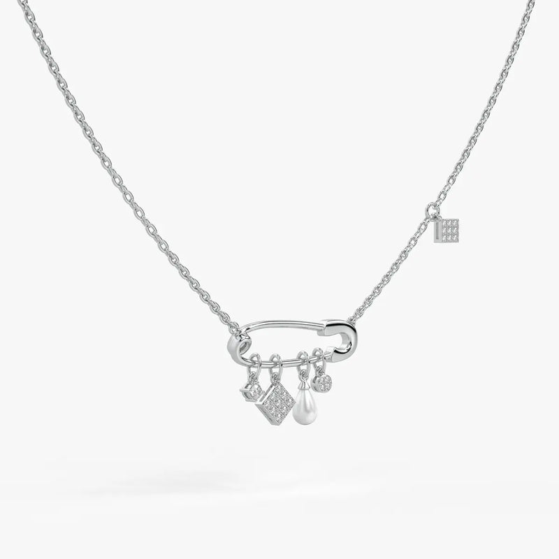 Pinora Charm Cascade Necklace
