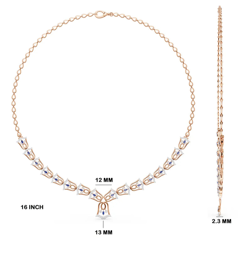 Blue Bell Diamond Necklace