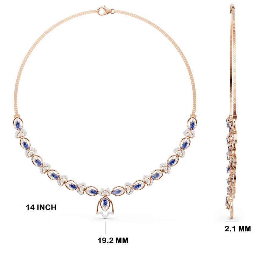 Orchid Whispers Diamond Necklace