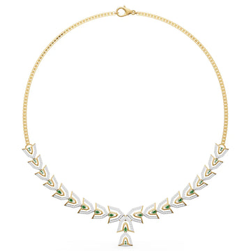 Verdant Canopy Sculptural Diamond Necklace