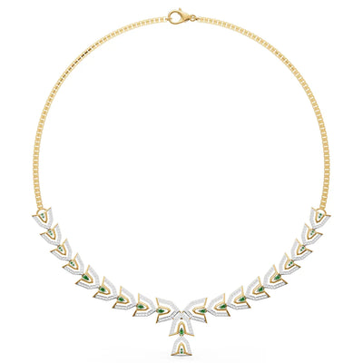 Verdant Canopy Sculptural Diamond Necklace