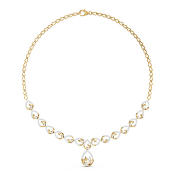 Serpentine Wave Diamond Necklace